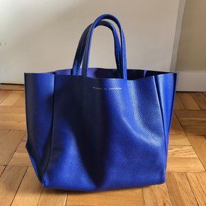 Ampersand as Apostrophe vibrant purple half-tote bag